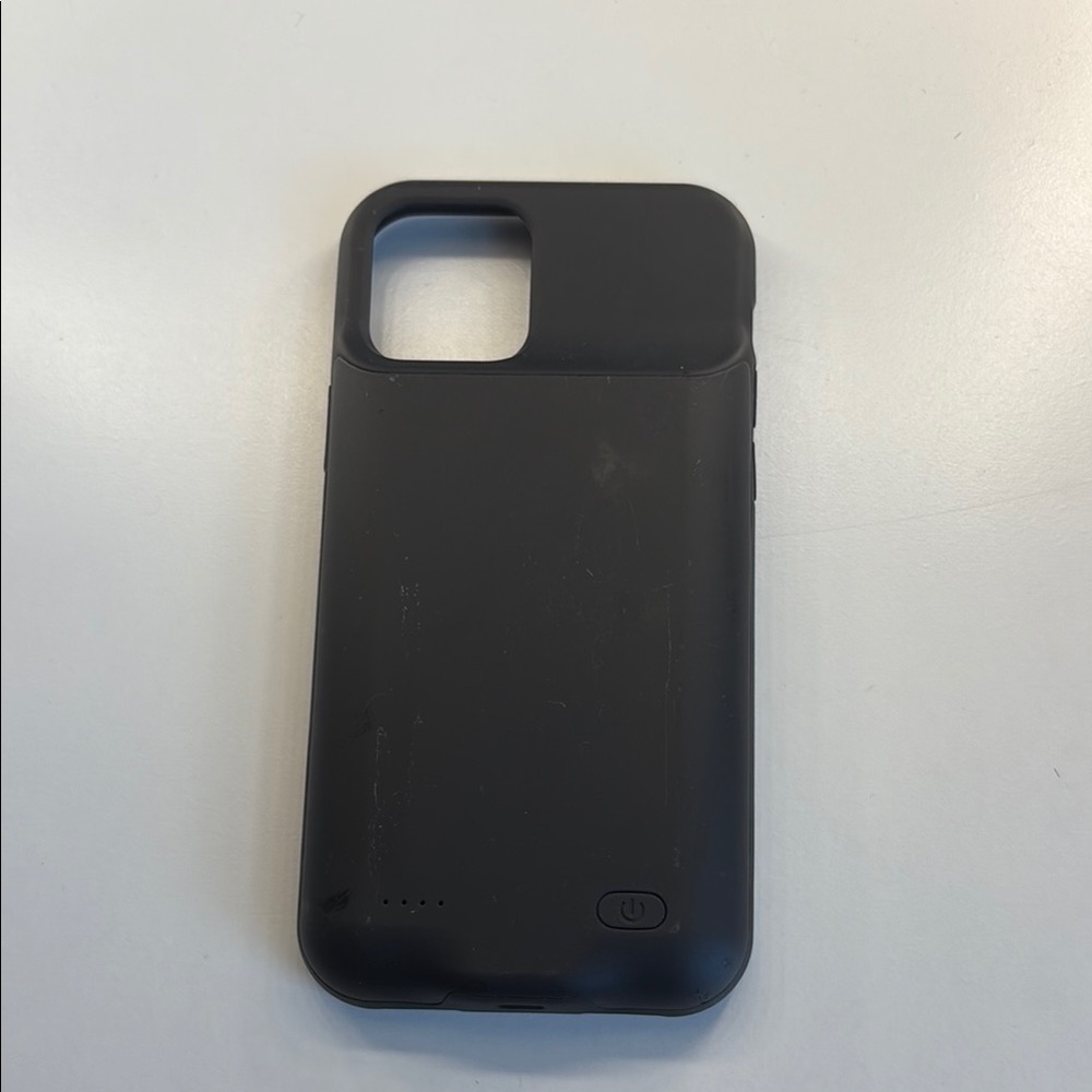Chargeable Black Phone Case for iPhone 12/12 Pro